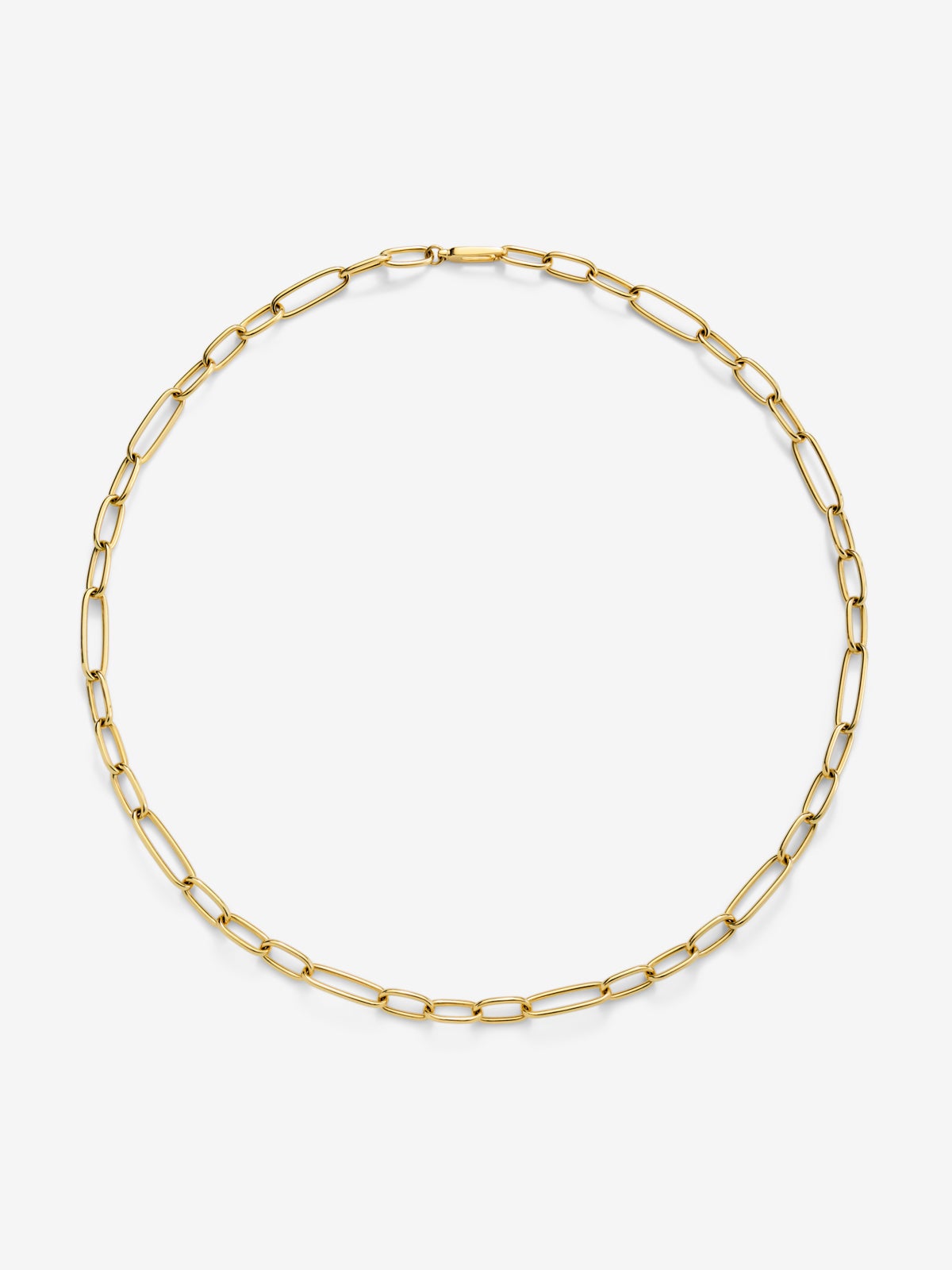 Collar corto eslabones de oro amarillo de 18K (60cm)