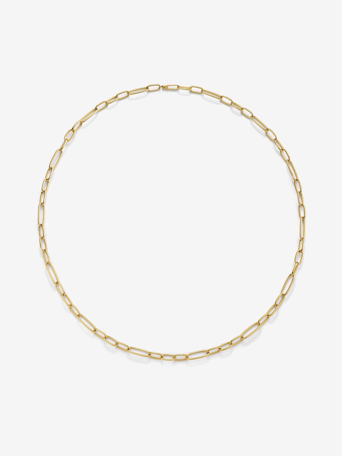Collar largo eslabones de oro amarillo de 18K (80cm)