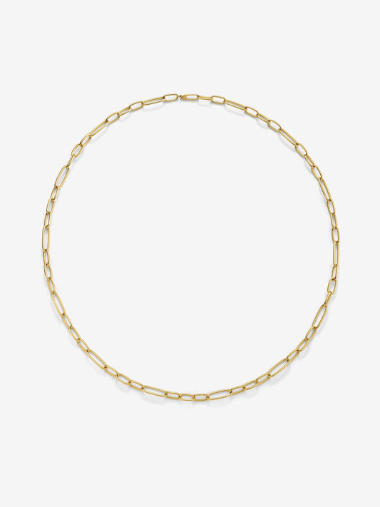 Collar largo eslabones de oro amarillo de 18K (80cm)