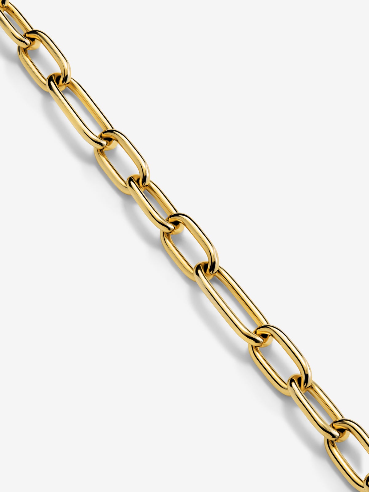 Collar corto de eslabones grandes de oro amarillo de 18K