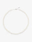 Collar de oro blanco de 18K con perlas akoya