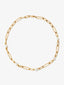 Collar de eslabones de oro amarillo de 18K con 5 perlas akoya de 8mm