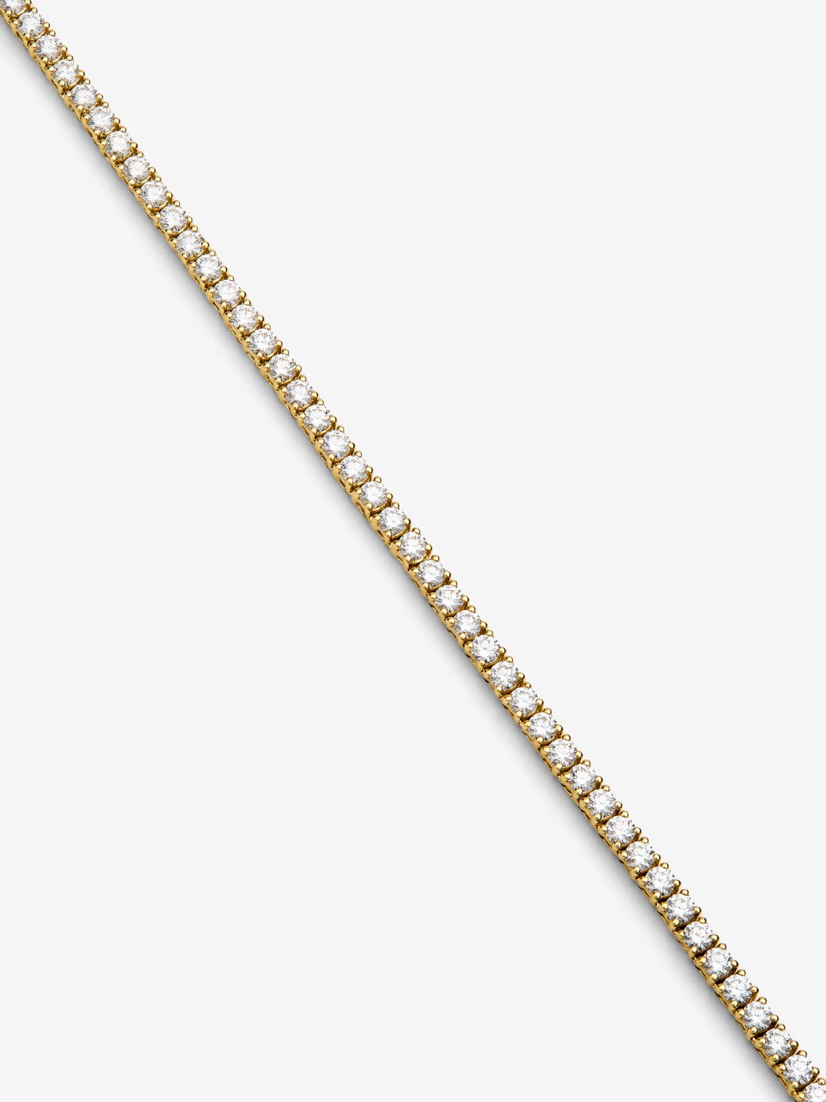 Colgante rivière de oro amarillo de 18K con diamantes en talla brillante con un total de 10,06 cts