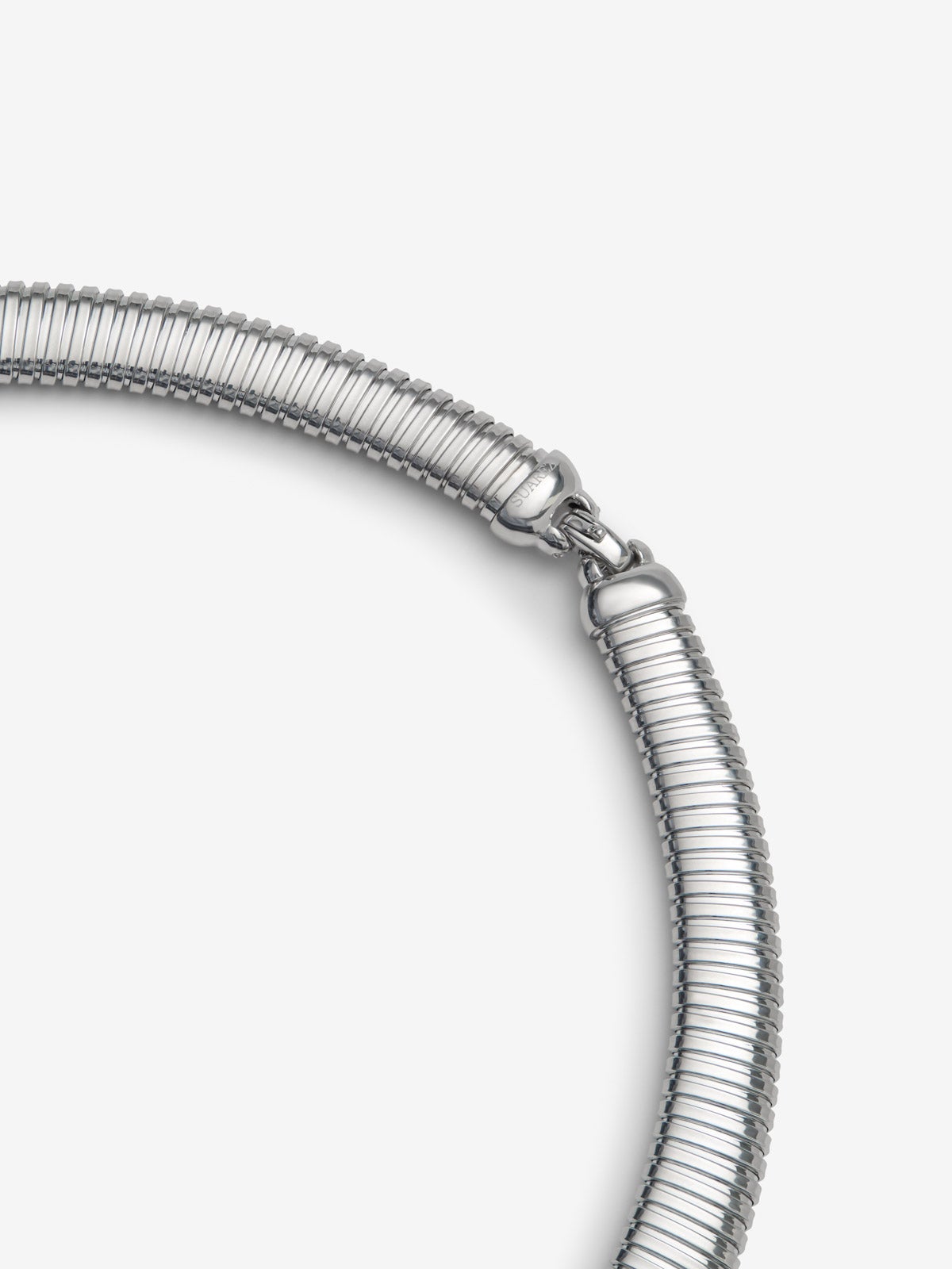 Collar tubogas de plata 925 con amatista morada