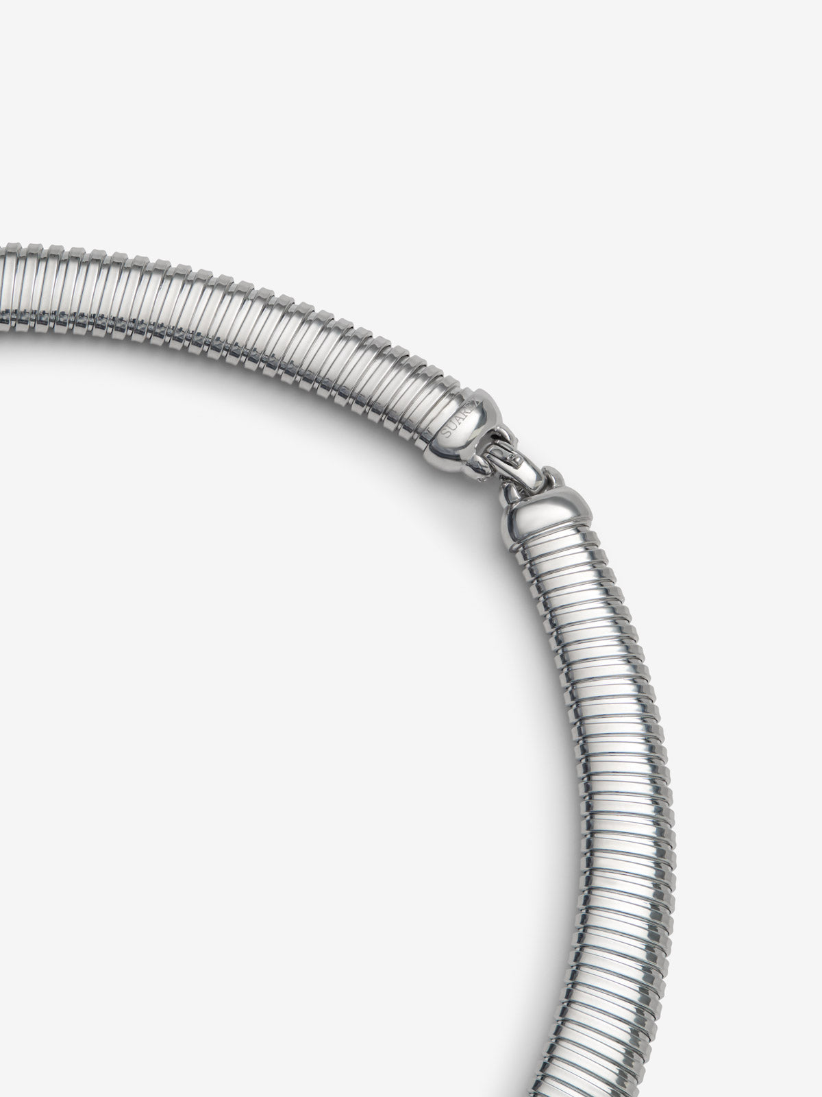 Collar tubogas de plata 925 con amatista verde
