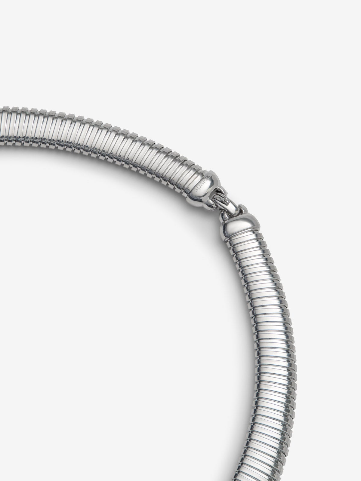 Collar tubogas de plata 925 con topacio azul Sky