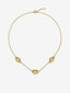 Collar corto mini eslabones de oro amarillo de 18K