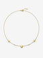 Collar de oro amarillo de 18K con motivos de esferas