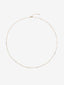 Collar de oro amarillo de 18K con 5 diamantes en talla brillante con un total de 0,17 cts