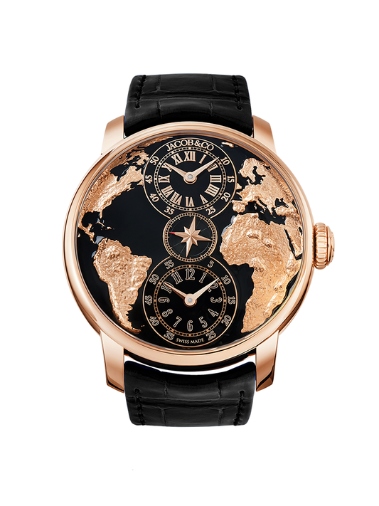 DUAL TIME BLACK 43MM ED999