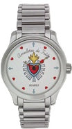 Reloj de acero Suarez con dibujo de amuleto de frida