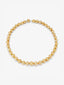 Collar de oro blanco de 18K con 39 perlas doradas esféricas