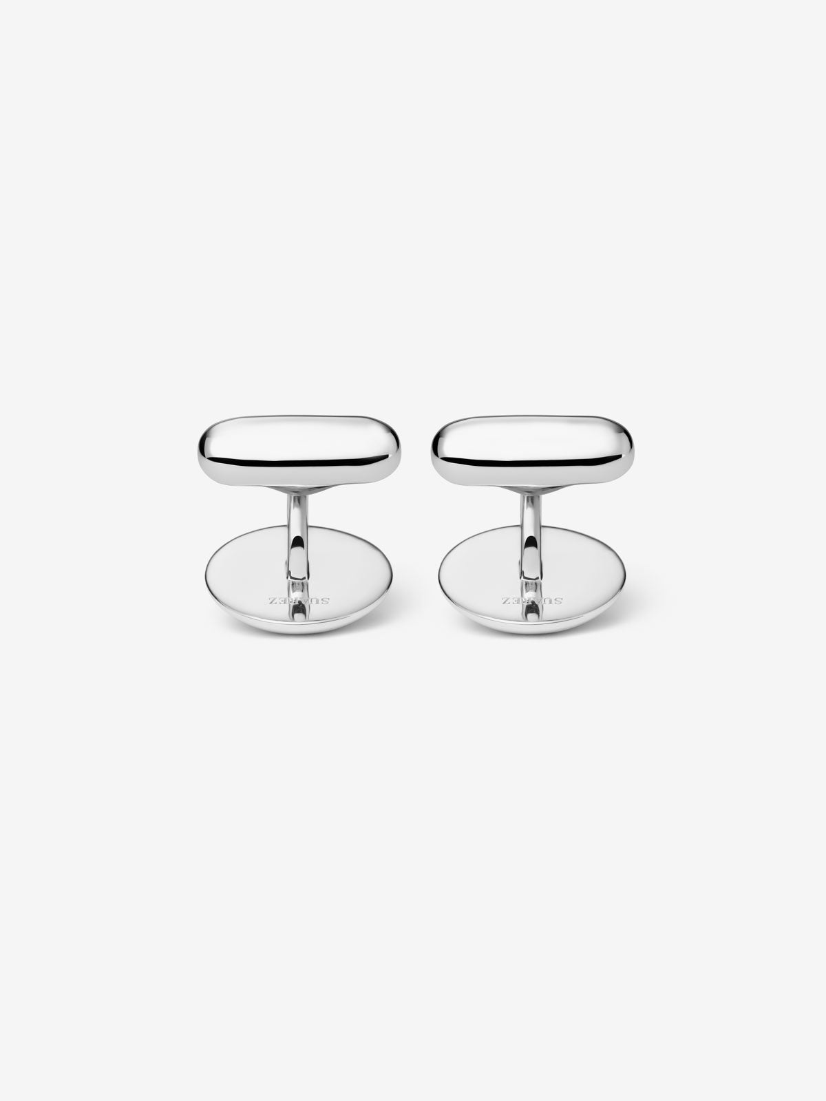 Gemelos de plata 925 con forma circular