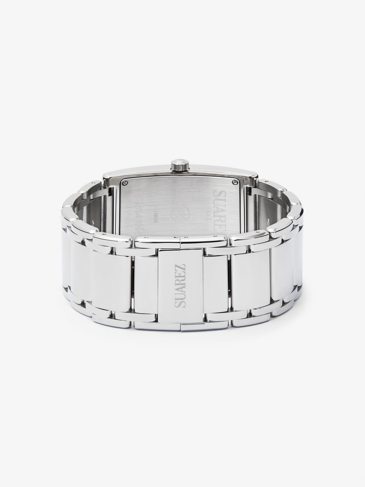 Reloj de acero inoxidable con cristal de zafiro y movimiento de cuarzo
