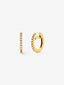 Pendientes de oro amarillo de 18K con 16 diamantes en talla brillante