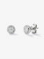 Pendientes de oro blanco de 18kt con diamantes