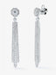 Pendientes desmontables de oro blanco de 18K con diamantes blancos en talla brillante de 1,88 cts