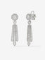 Pendientes de oro blanco de 18K con diamantes blancos en talla brillante de 0,88 cts