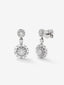 Pendientes de oro blanco de 18K con diamantes