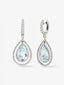 Pendientes de oro blanco de 18K con aguamarinas en talla pera de 5,13 cts y diamantes en talla brillante de 1,07 cts