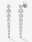 Pendientes de oro blanco de 18K con diamantes blancos en talla brillante de 1,28 cts