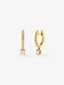 Pendientes de oro amarillo de 18K con 22 diamantes en talla brillante con un total de 0,41 cts