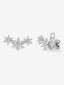 Pendientes de oro blanco de 18K con 42 diamantes en talla brillante con un total de 1,51 cts