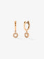 Pendientes de oro rosa de 18kt con diamantes