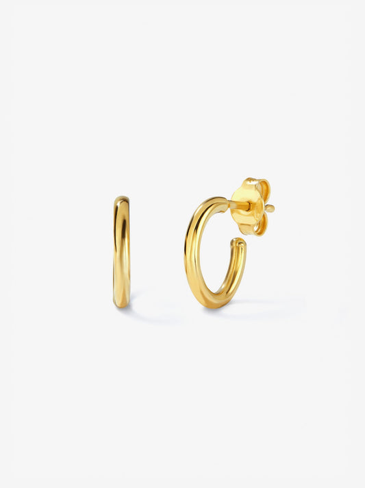 Pendientes de aro de oro amarillo de 18K