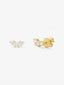 Pendientes de oro amarillo de 18K con diamantes blancos en talla brillante de 0,58 cts