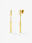 Pendientes largos de oro amarillo de 18K