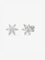 Pendientes de oro blanco de 18K con 2 diamantes en talla brillante con un total de 0,16 cts y 10 en talla marquise con un total de 1,06 cts
