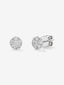 Pendientes de oro blanco de 18K con 12 diamantes en talla brillante con un total de 0,66 cts