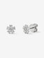 Pendientes de oro blanco de 18K con diamantes en talla brillante con un total de 0,6 cts