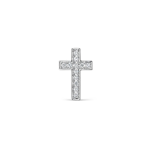 Pendintes de oro blanco de 18K con diamnates