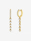 Pendientes de oro amarillo de 18K con 32 diamantes en talla brillante con un total de 1,09 cts