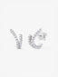 Pendientes de oro blanco de 18K con 32 diamantes en talla brillante con un total de 0,56 cts