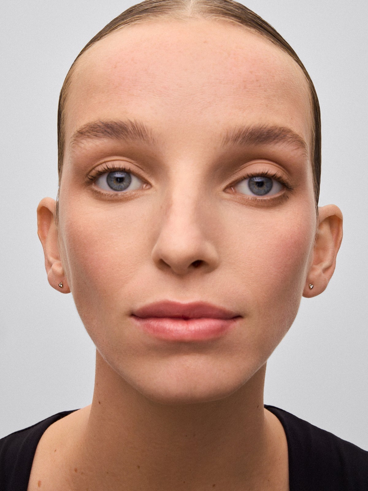 Pendientes de oro blanco de 18Kt con diamantes