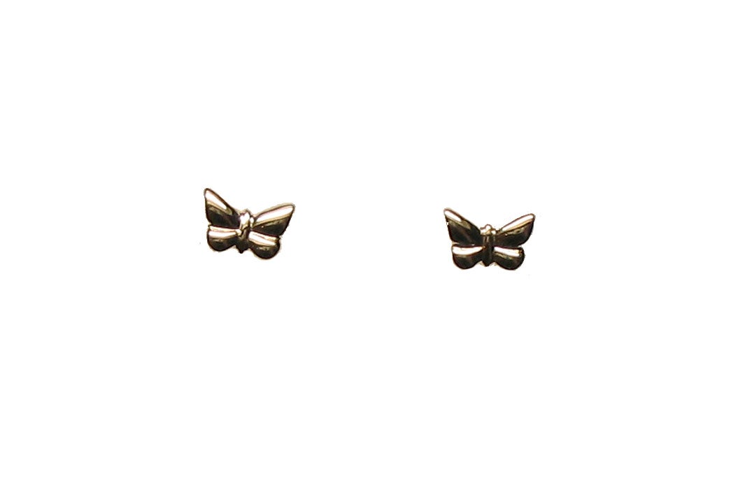 Pendientes mariposa de oro amarillo de 18K