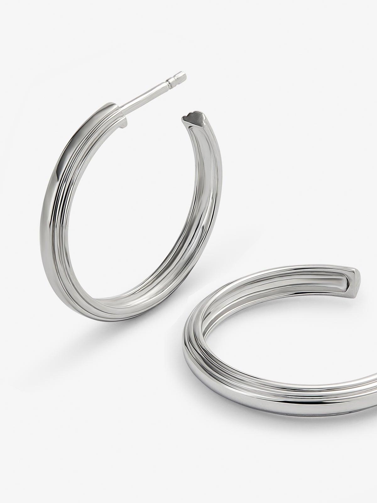 Pendientes de aro de plata 925