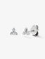 Pendientes de oro blanco de 18K con diamantes blancos en talla brillante de 0,18 cts