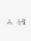 Pendientes de oro blanco de 18K con 6 diamantes en talla brillante con un total de 0,36 cts