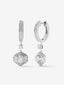 Pendientes compromiso deco de oro blanco de 18K con diamantes
