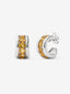 Pendientes de plata 925 con pavé de cuarzos citrinos en talla brillante