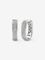 Pendientes de oro blanco de 18K con pavé de diamantes en talla brillante