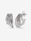 Pendientes de oro blanco de 18K con 178 diamantes en talla brillante con un total de 0,53 cts