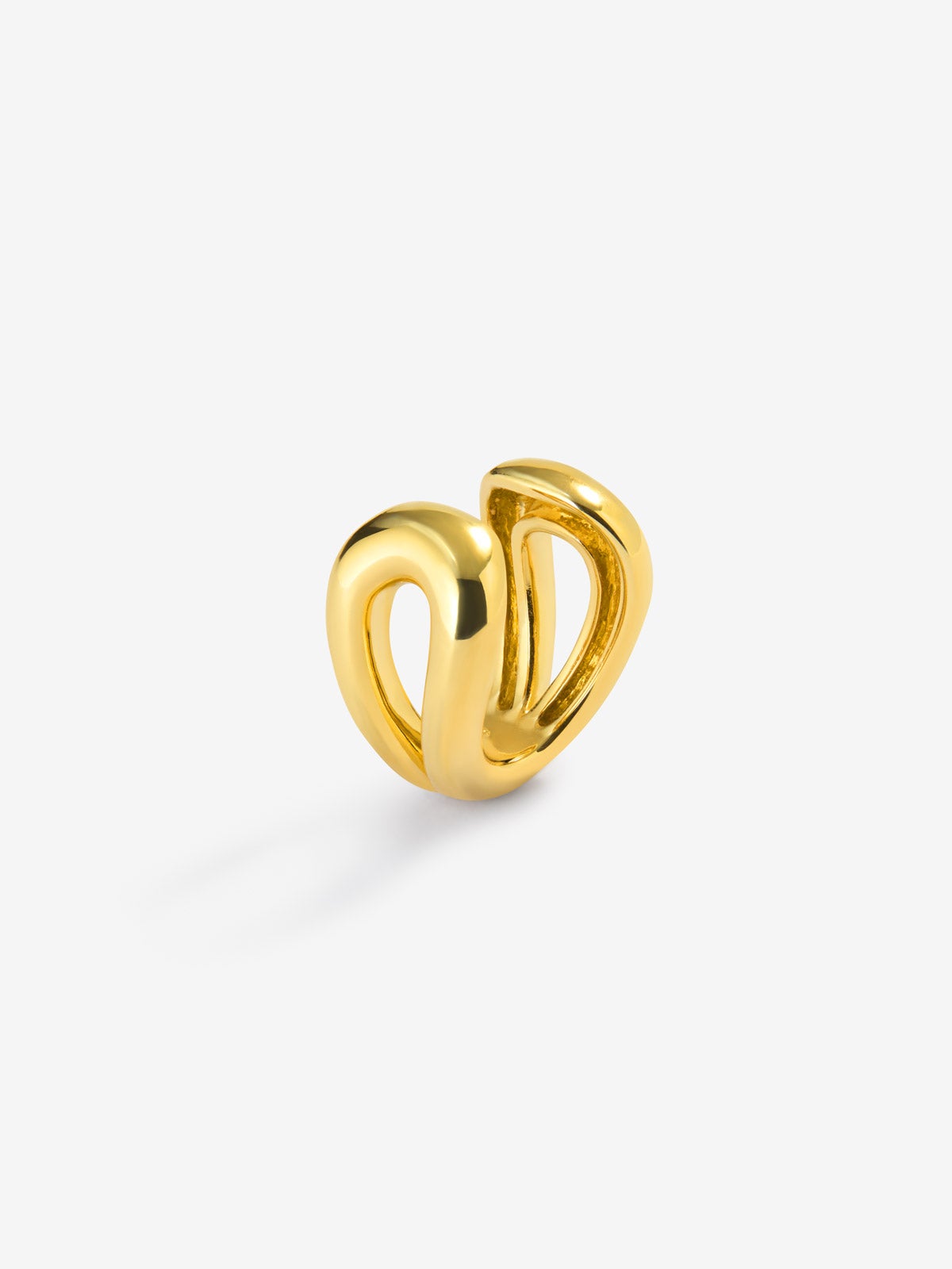 Earcuff mini eslabón de oro amarillo de 18K