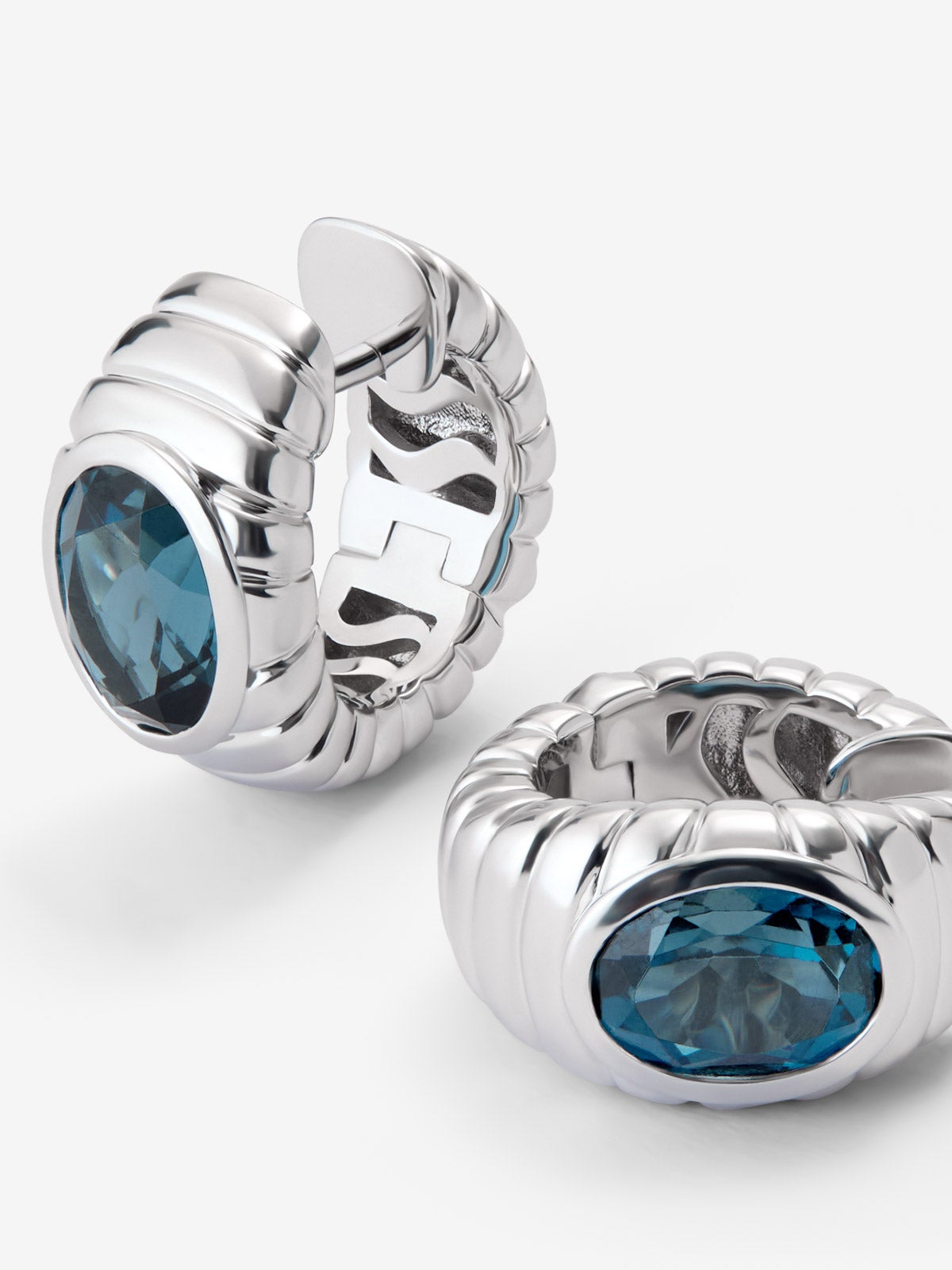 Pendientes de plata 925 con topacios azul London