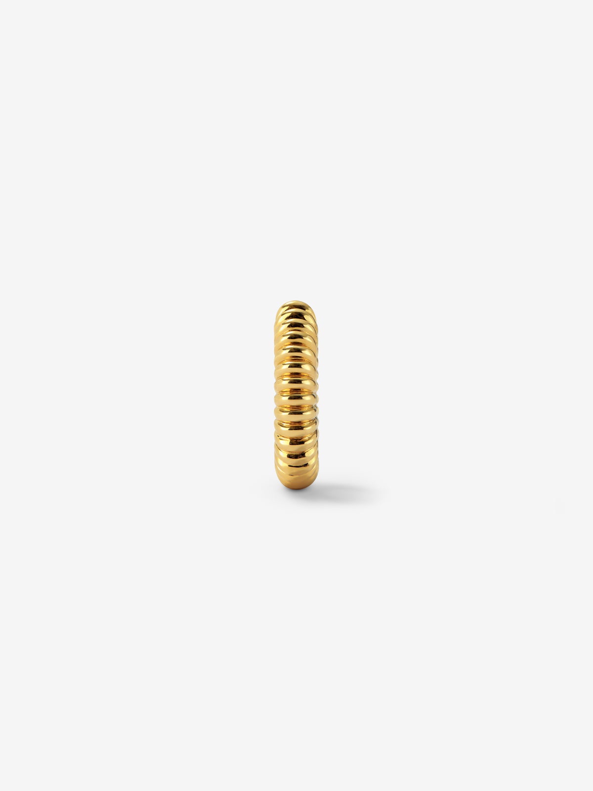Earcuff gallonado de oro amarillo de 18K