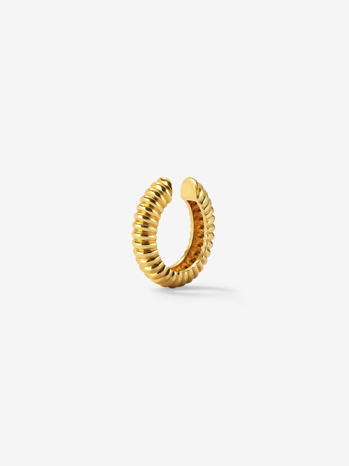 Earcuff gallonado de oro amarillo de 18K